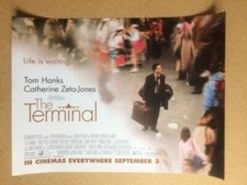 THE TERMINAL / TOM HANKS Original UK Mini Quad Poster (SPN)