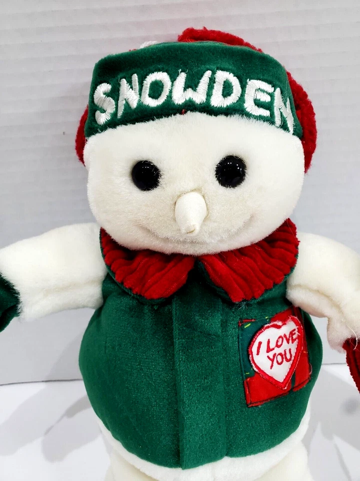 Peluche Snowden Snowman and Friends 1998 10" con etiquetas Target Stores Foto 2 de 4