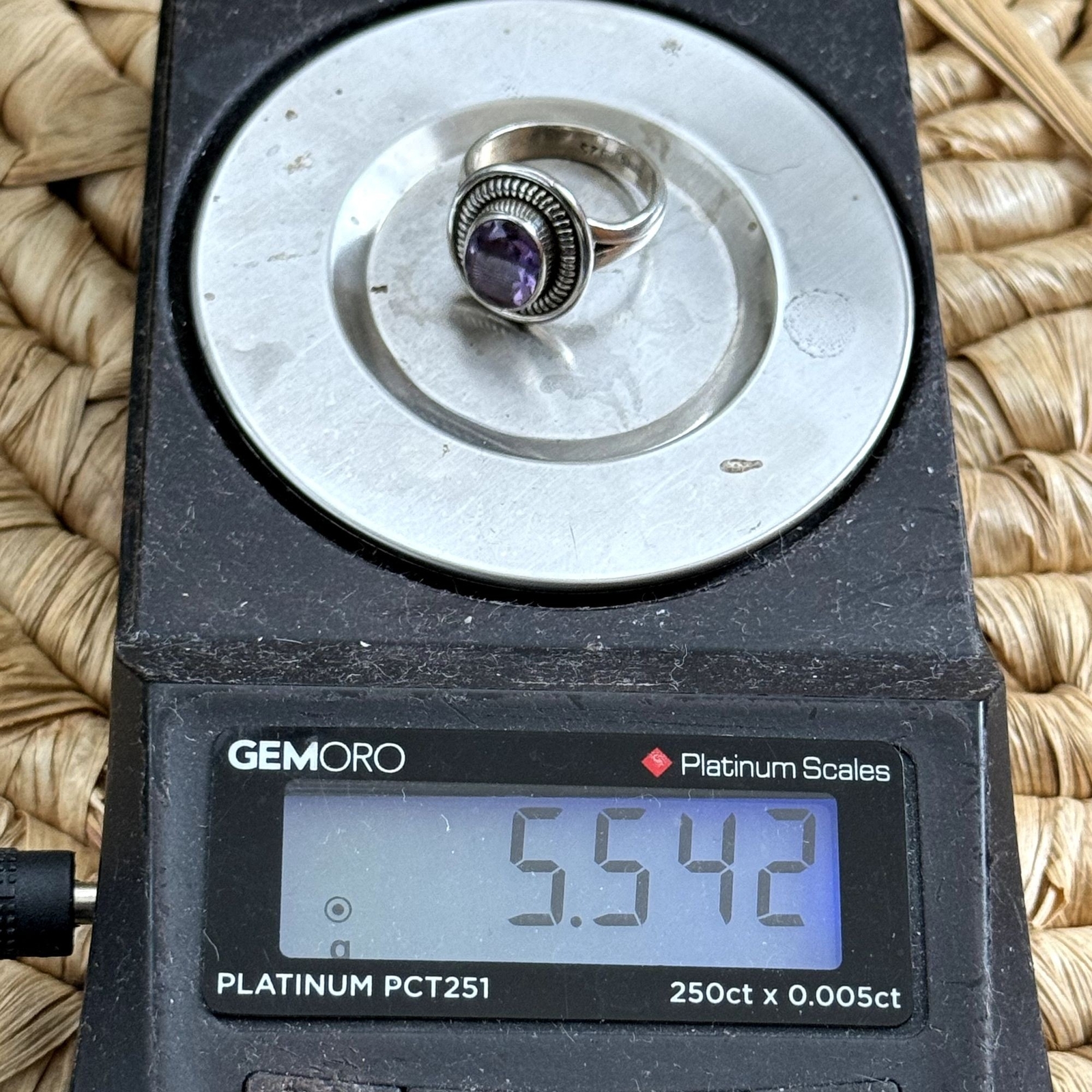 VTG Amethyst Ring Statement Boho Southwestern Rop… - image 10