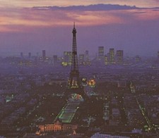 Eiffel Tower Paris Panorama Postcard OVET 13 ...
