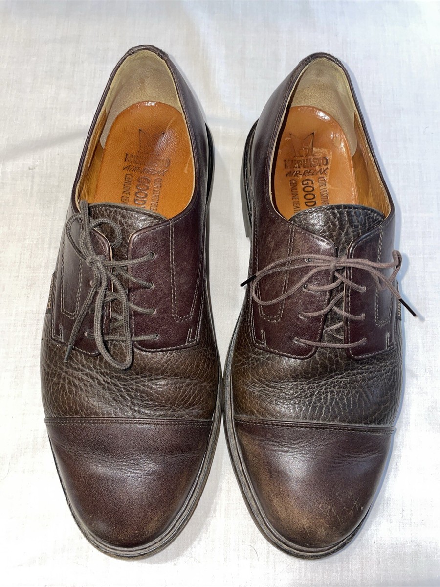 Mephisto Men’s Captoe Dress Shoes Size 10 M Brown Leather Business Formal City Mephisto Captoe Mens Dress Shoes Size 10 M Brown Leather  main image 3