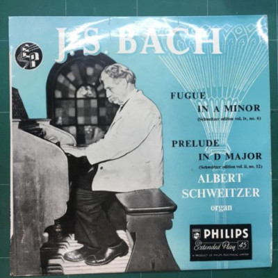 Albert Schweitzer - JS Bach - Fuge / Prelude ABE10000 7'' Vinyl 1956
