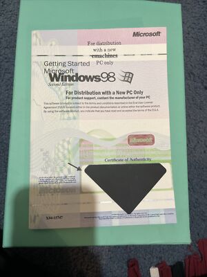 Microsoft Windows 98 Second Edition Getting Started CD Manual (NO CD ...