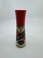 Vintage Johnson's 2 Oz Self Shining Black Polish Plastic Bottle W/ Some Contents