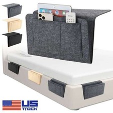 Bedside Caddy Storage Organizer Remote Control Holder Bag Pocket Couch Sofa