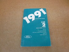 1991 Ford Mustang Crown Victoria Lincoln Mark Vii Service Specification Manual 1991 Ford Mustang Crown Victoria Lincoln Mark Vii Service Specification Manual