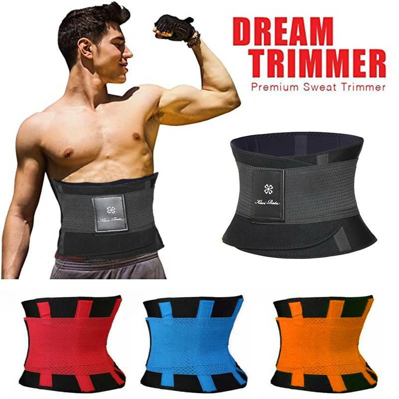 Men Women Waist Trainer Corset Neoprene Tummy Trimmer Body Shaper Exercise  Wrap