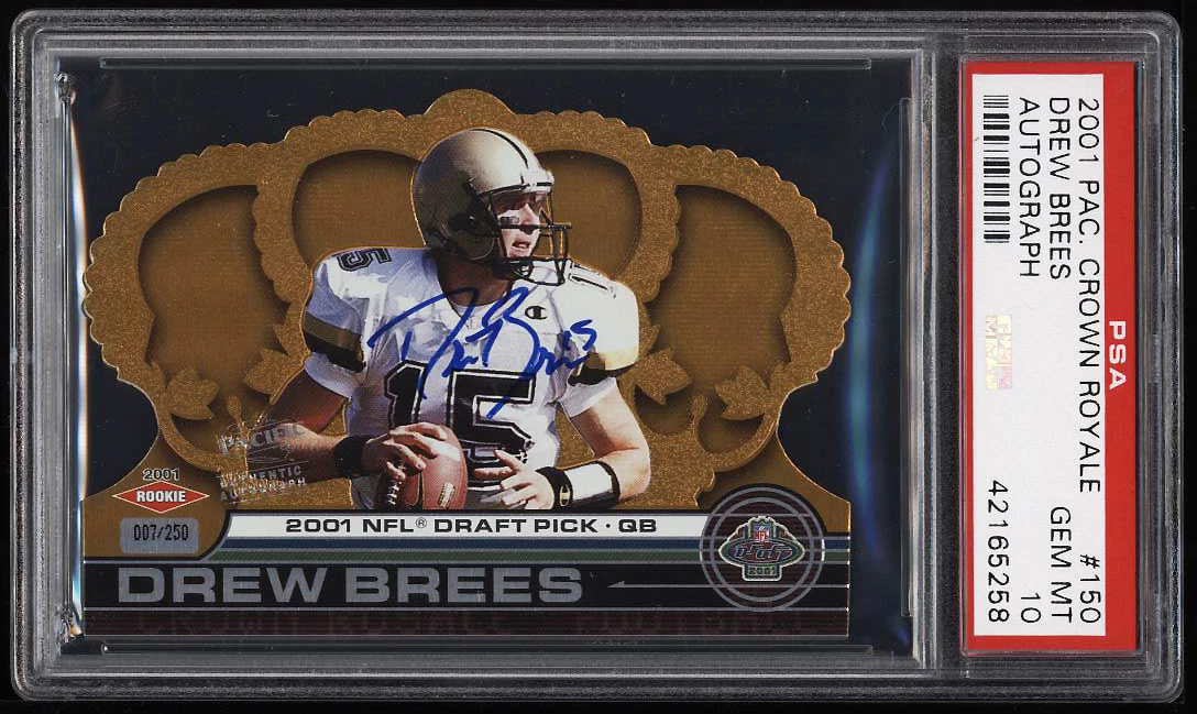 Drew Brees Pacific Crown Royale #150 Autograph