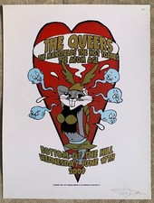 Poster SERIGRAFIA concerto THE QUEERS Punk Rock 2009 San Francisco FIREHOUSE