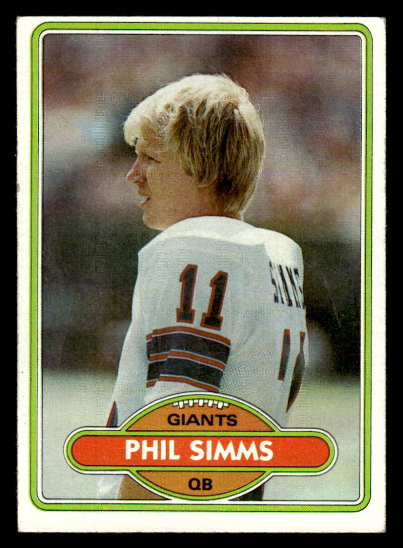 1980 Topps Phil Simms #225 New York Giants EX/EX-MT Y1576