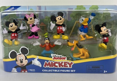 Disney Junior Mickey Mouse & Friends Collectible 7 Figure Set, NIB