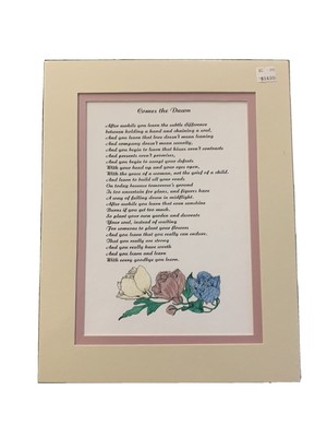Comes The Dawn Poem Ebay