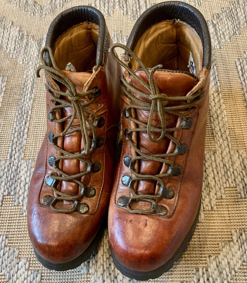 Botas de Montañismo Dexter de Cuero De Colección con Suelas Vibram 8M Hechas en EE. UU. Foto 4 de 4