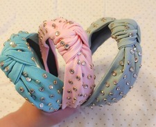 3 pcs Headband Fashion Colors Green/ Pink/ Gray