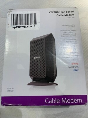 NETGEAR CM700-1AZNAS DOCSIS 3.0 Cable Modem 32x8 for Xfinity by Comcast 1.4gbps