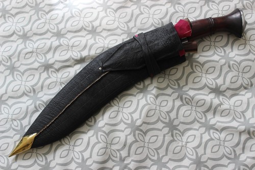 Full Tang Hand Forged 13" Blade Full Angkhola Historic Bushcraft Kukri, Khukuri - Picture 8 of 8