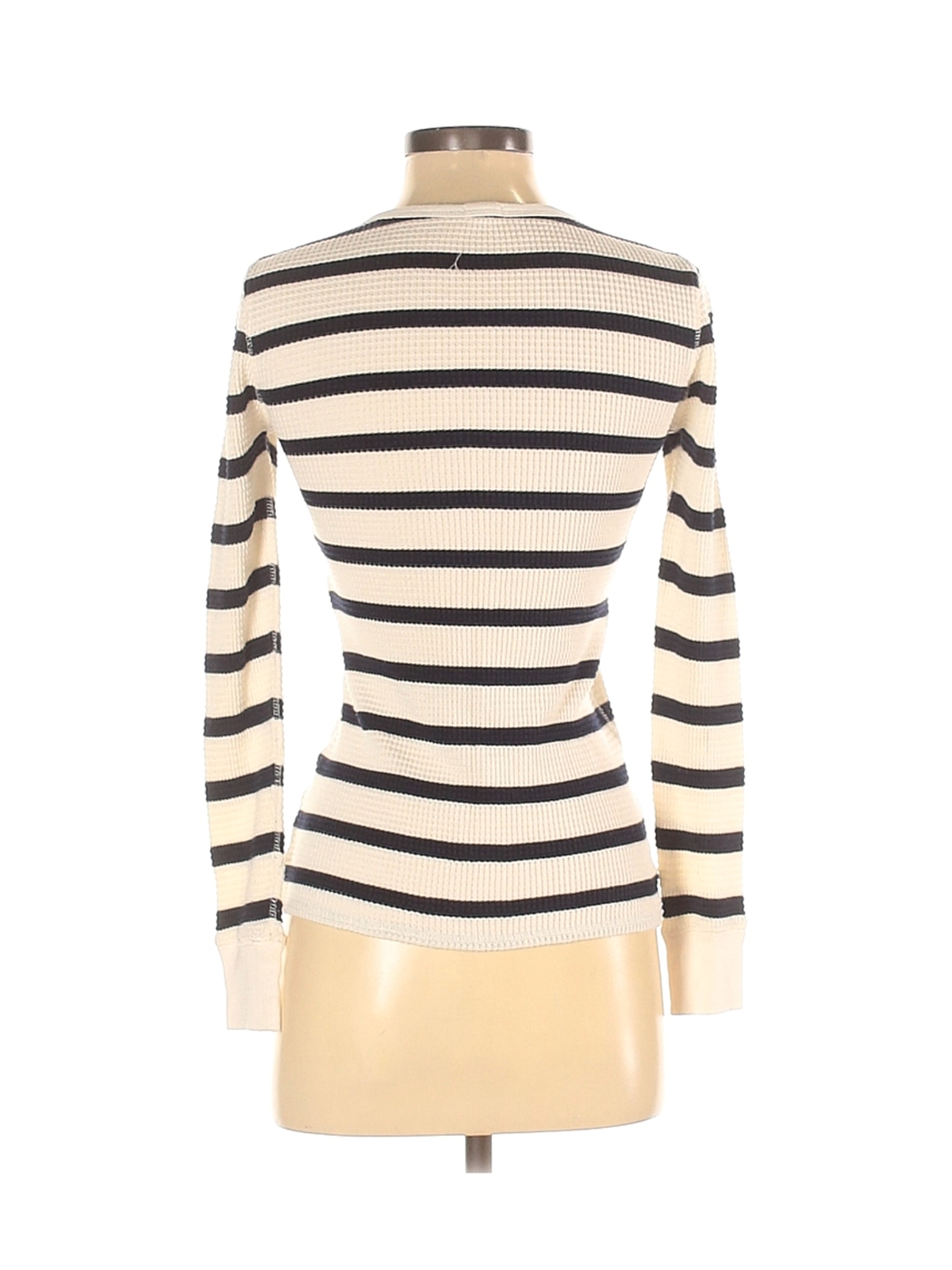 J.Crew Women Ivory Long Sleeve Henley XS eBay