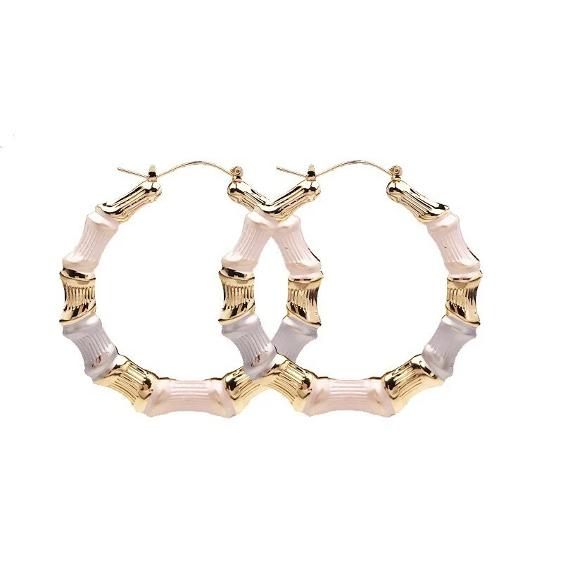 Gold filled bamboo earrings online