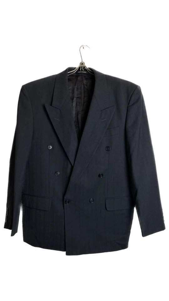 Pierre Balmain Vintage Double-Breasted Wool Blazer Jacket - Image 2 of 4