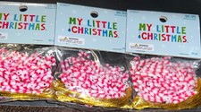 New 60 PC 1" Mini Candy Cane Ornaments Christmas Embellishment 3