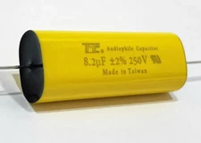 TMC AUDIOPHILE, 8.2uF ± 2%, 250V, MPA Film Capacitor for Crossover