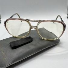 Vintage Luxottica Director Klixx 2 Light Brown Eyeglass Frames