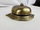 Nice antique brass door bell (assumed in working condition) — photo 1