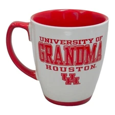 RFSJ Inc University of Houston Ceramic Grandma Mug Red & White EUC