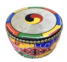 KOREAN RITUAL EVENTS DRUM 'DANCHEONG BUK' 17.7" 1JA 5CHI 45cm x 24cm DHL SHIP