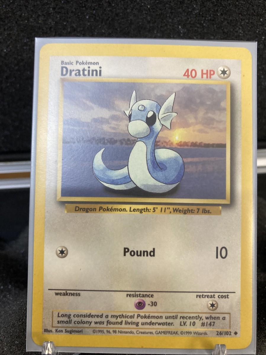 Dratini 1995 40 HP 26/102 Basic Pokémon | eBay