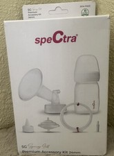 NEW Open Pkg Spectra 24mm Premium Breast Pump Accessories Kit