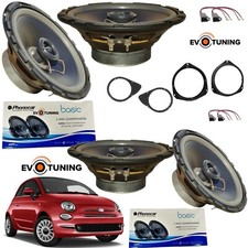 Kit 4 casse 165mm Anteriori e Posteriori Phonocar per Fiat 500 + Adattatori 
