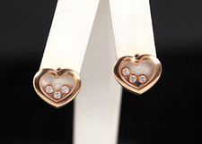 $5,890 Chopard 18K Rose Gold Happy Floating D...