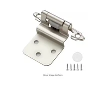 DecoBasics 3/8" Inset Cabinet Hinges Brushed Nickel (25 Pair -50 Pcs)