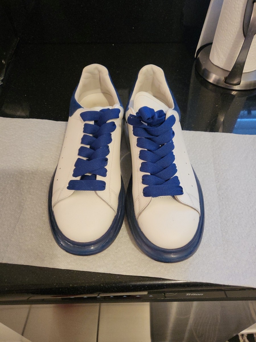 Alexander McQueen Mens Oversized Sneakers White/Blue Size 41 | eBay