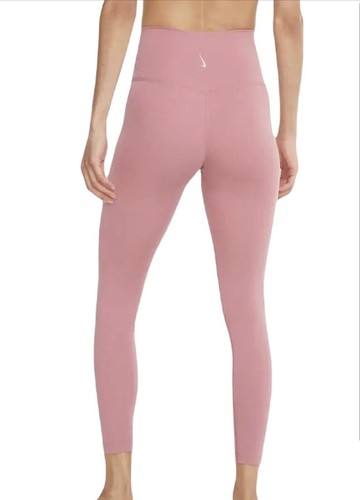 Nike Women's Yoga 7/8 Length Leggings, Size X- Small Pink - Picture 3 of 6