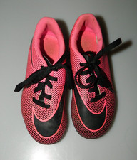 Nike Bravata II FG Soccer Cleats 844442-600 Hot Pink/Black Kids 11c