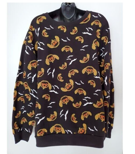 Disney Stitch Kürbis Halloween schwarzes Sweatshirt - Größe Junior 3XL (21)