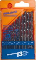Projahn 13-Tlg. Spiralbohrer-Set Din 338 HSS-R Typ N Eco 1,5-6,5Mm 0,5 Steigend