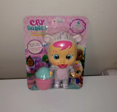 Cry Babies Magic Tears ZEBRA w/Pacifier Mini Doll 5" Kids Toy New