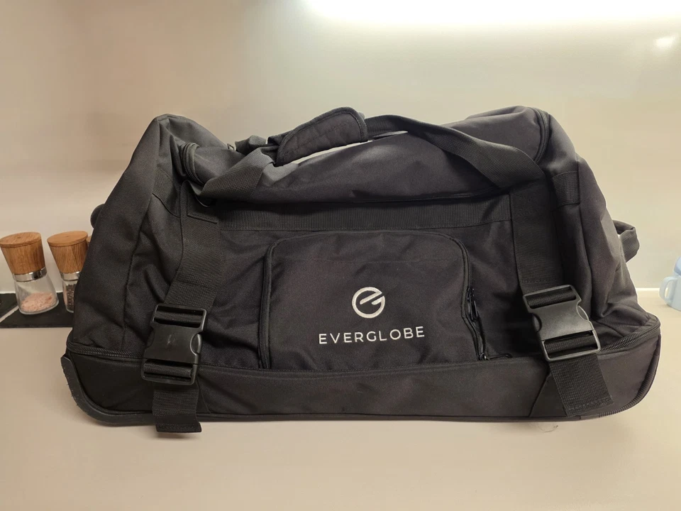 EVERGLOBE Reisetasche mit Rollen 90l Groß - 3in1 Tasche + Trolley Sporttasche - Bild 2 von 4