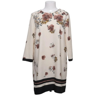 Zara Basic Collection, Kleid, Größe: M, Beige/Mehrfarbig, Blumen, Damen #UAg