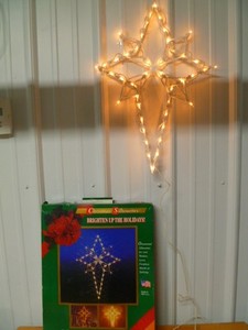 1997 Markee Christmas Silhouettes *STAR OF BETHLEHEM* No. 4104 Light 22" T &15"W