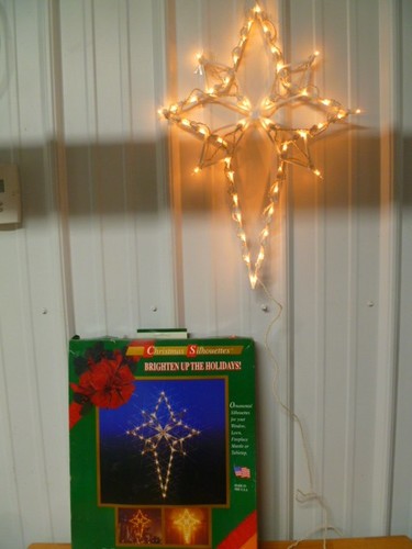 1997 Markee Christmas Silhouettes *STAR OF BETHLEHEM* No. 4104 Light 22" T &15"W