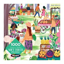 Soft Touch 1000-Pc Puzzle   Farmer  s Market