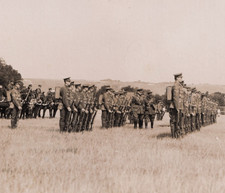 Pre WW1 British Army Soldiers Cavalry & Infantry Manoeuvres RPPC Photo Edwardian