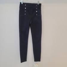 White House Black Market, High-Rise Button Legging, Black, Size 00R.