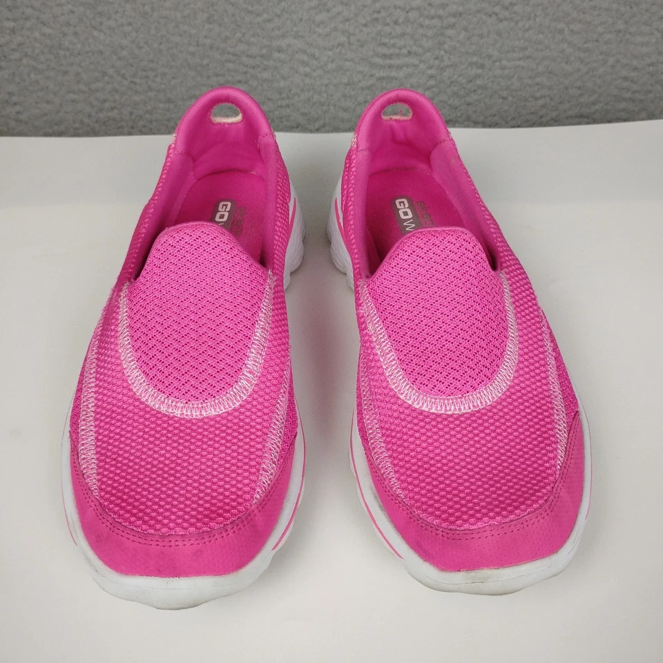 Skechers Go Walk 2 Slip-On Shoes Womens 6 Hot Pink Walking Sneaker HPK 13590 - Image 2 of 4