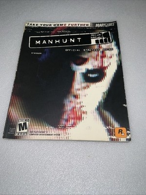 Manhunt 1 Official Strategy Guide PS2 BradyGames 2007 Good Used Condition Rare