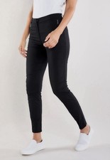 Anatomie Thea Curvy Pant Straight Leg Black Golf Travel Comfort Stretch - L 248